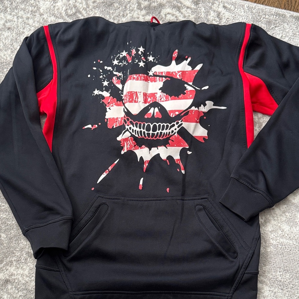 Dead Man’s Gear Black and Red Paintball Hoodie
